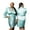 Mint Blue, variant on BluChi Short Kimono Lounge Womens Robe, Small-5XL, 26 Colors - Bride & Bridesmaid Robes, Black, S/M