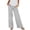 Gray, variant on Levmjia Womens Pants Casual Wide Leg Elastic Waist Cotton Linen Trousers With Pockets Comfortable Loose Fit Pants Spring Summer Home Office Travel Everyday Wear