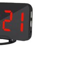 thumbnail image 2 of Reloj Led Digital Dual Snooze Mirror Reloj Despertador Hora Modo Nocturno Grande Eigraketly HA024230-01, 2 of 5