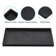 thumbnail image 3 of Unique Bargains 12x8' Fast Food Tray, Plastic Reusable Multi-Purpose Rectangle Serving Tray Mosaic Texture Black, 3 of 5