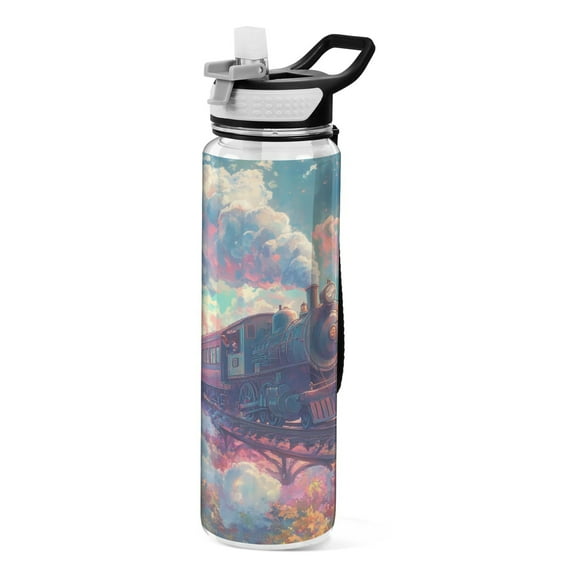 BZSMCE Sport Bottle Moonlit Whiskers Outdoor sports Water Bottle Size: 10.4x3in