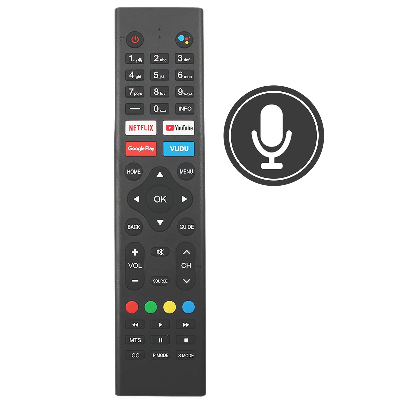 8142026670099K Voice Remote Fit for Sceptre Smart LED Android TV A322BV