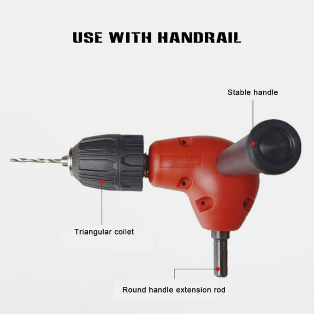 POINTERTECK 90 Degree Electric Drill Extension Right Angle Bender