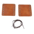 thumbnail image 1 of Motorcycle Leather Handlebar Hand Grip Covers Motorcycle Modification Accessories(Brown), 1 of 9