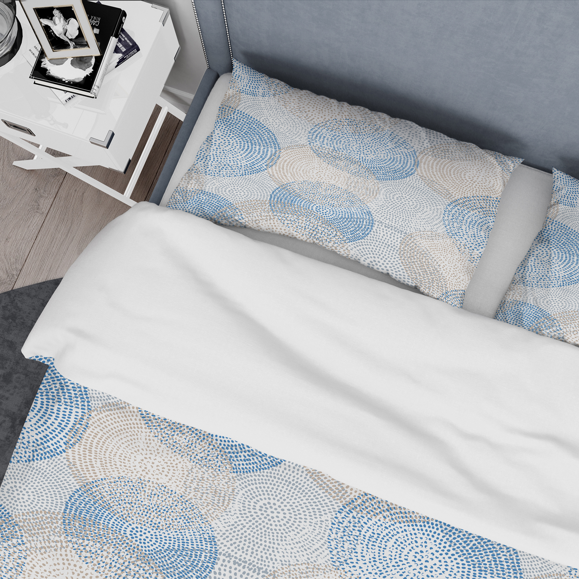 Designart 'Abstract Retro Design I' Mid-Century Modern Duvet Cover Set