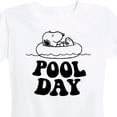 thumbnail image 3 of Peanuts - Snoopy's Pool Day - Women's Short Sleeve Graphic T-Shirt, 3 of 6