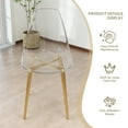thumbnail image 6 of Yilicy Clear Dining Chairs Set of 6, Modern Kitchen Chairs with Acrylic Accent Side Chairs with Metal Legs, Ideal for Dining Room, Kitchen, Living Room (Golden Legs), 6 of 6