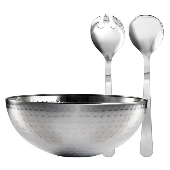 Safdie & Co. Salad Bowl Round Hammered 3 Piece Set