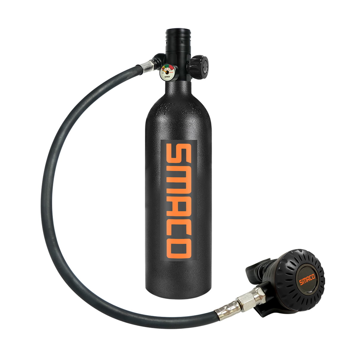 SMACO Scuba Tank Diving Gear for Diver Mini Scuba Tank Oxygen Cylinder with 15-20 Minutes Capability Diving Oxygen Underwater Breathing Device 1L Diving & Snorkeling Equipment S400