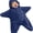 Dark Blue, variant on Starfish Onesie Fleece Hooded Wearable Blanket, Star Costume Unisex Star Suit Romper Footie Jumpsuit, Winter Warm Outfit for Halloween Parties and Cozy Daily Lounge