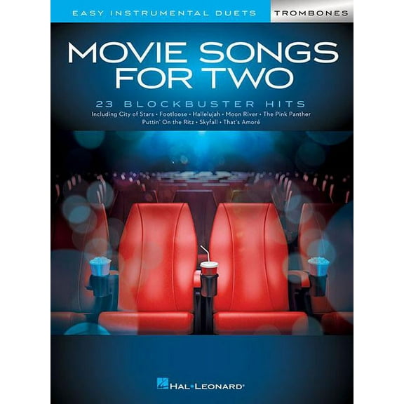 Movie Songs for Two Trombones : Easy Instrumental Duets (Paperback)