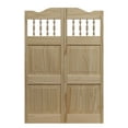 thumbnail image 2 of AWC Model 48 Carson City Spindle Top Cafe Door 32"wide Unfinished Pine, 2 of 5