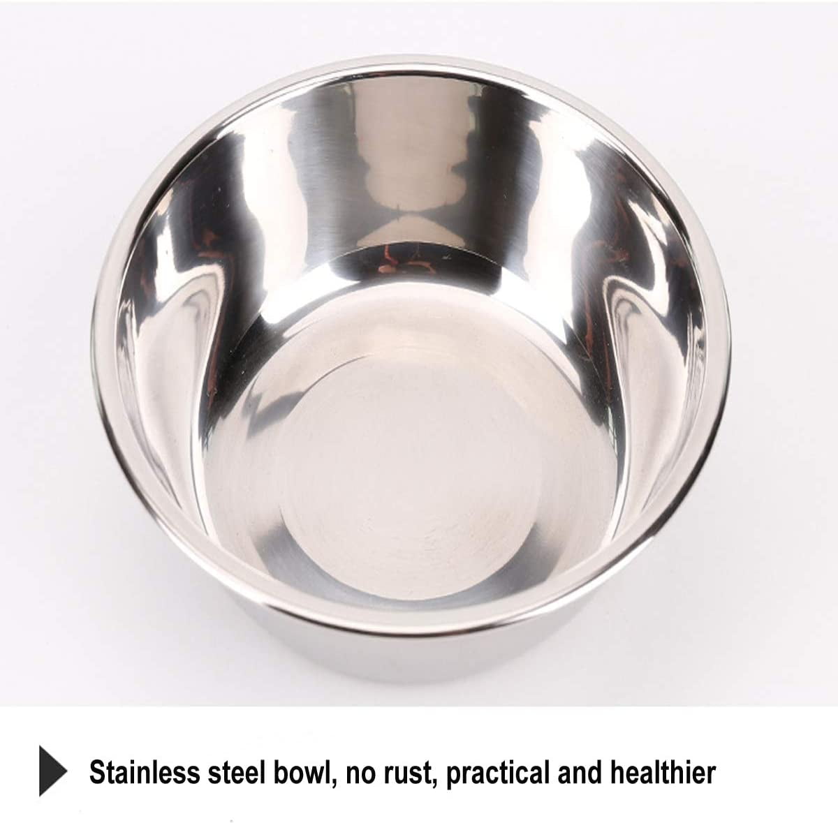Double Pet Dog Slow Feeder Bowl,Stainless Steel Anti-Choke Puppy Food and Water Feeder for Dogs Cats (Blue)