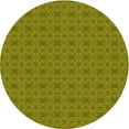 thumbnail image 1 of Ahgly Company Indoor Round Patterned Dark Bronze Brown Area Rugs, 4' Round, 1 of 6