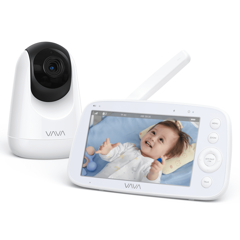 VAVA Video Baby Monitor with Pan-Tilt-Zoom Camera, 5" 720P Display, Infrared Night Vision