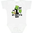thumbnail image 3 of Inktastic My 1st St Pattys Day with Shamrock Horseshoe and Hat Boys or Girls Baby Bodysuit, 3 of 5