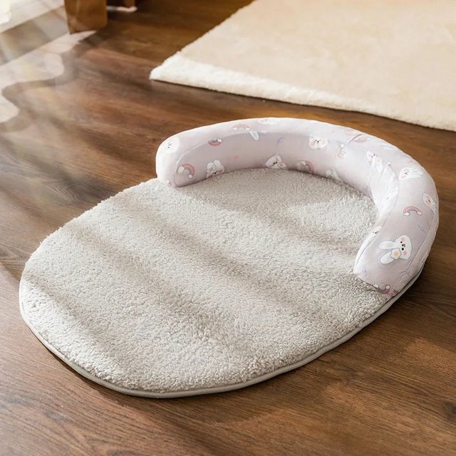 Autumn and Winter New Dog Nest Teddy Corky Small and Medium Sized Dog Oval Cushion Dog Cushion Plush Warm Cat Nest Pet Nest ShopWise Round