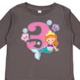 thumbnail image 4 of Inktastic I Am 3 Years Old Birthday with Mermaid Girls Long Sleeve Toddler T-Shirt, 4 of 5