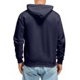 thumbnail image 4 of VNKIDY Men's Hoodies Street Style Autumn Winter Letter Prints Sweatshirts Loose Fit Long Sleeve Hooded Athletic Sweatshirts For Outdoor Activities Leisure Tops, 4 of 4