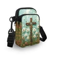 thumbnail image 3 of HELLHERO Double Layer Messenger Bag for Men, Women, Casual Travel, Dandelions and Blooms, 3 of 7