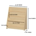 thumbnail image 2 of HUJHKIO 4-Tier Kids Bookshelf Toy Storage, Natural Wood Book Display Shelves for Kids, Organizer for Bedroom Playroom Classroom, Large Capacity Space-Saving, Tip-Proof Safe Design, Easy Assembly, 2 of 9