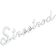 thumbnail image 2 of Speedway Motors Street Rod Script Emblem Triple Chrome Plated Universal Fit Badge with Mounting Clips 7 Inch Length 1-5/8 Inch Height Stud Mount Classic Hot Rod Custom Exterior, 2 of 5