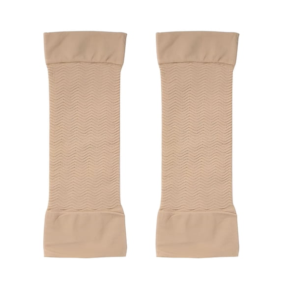 TELOLY 1 Pairs Arm Slimming Shapers for Women Upper Arm Compression Sleeve to Tone Arms (Beige)