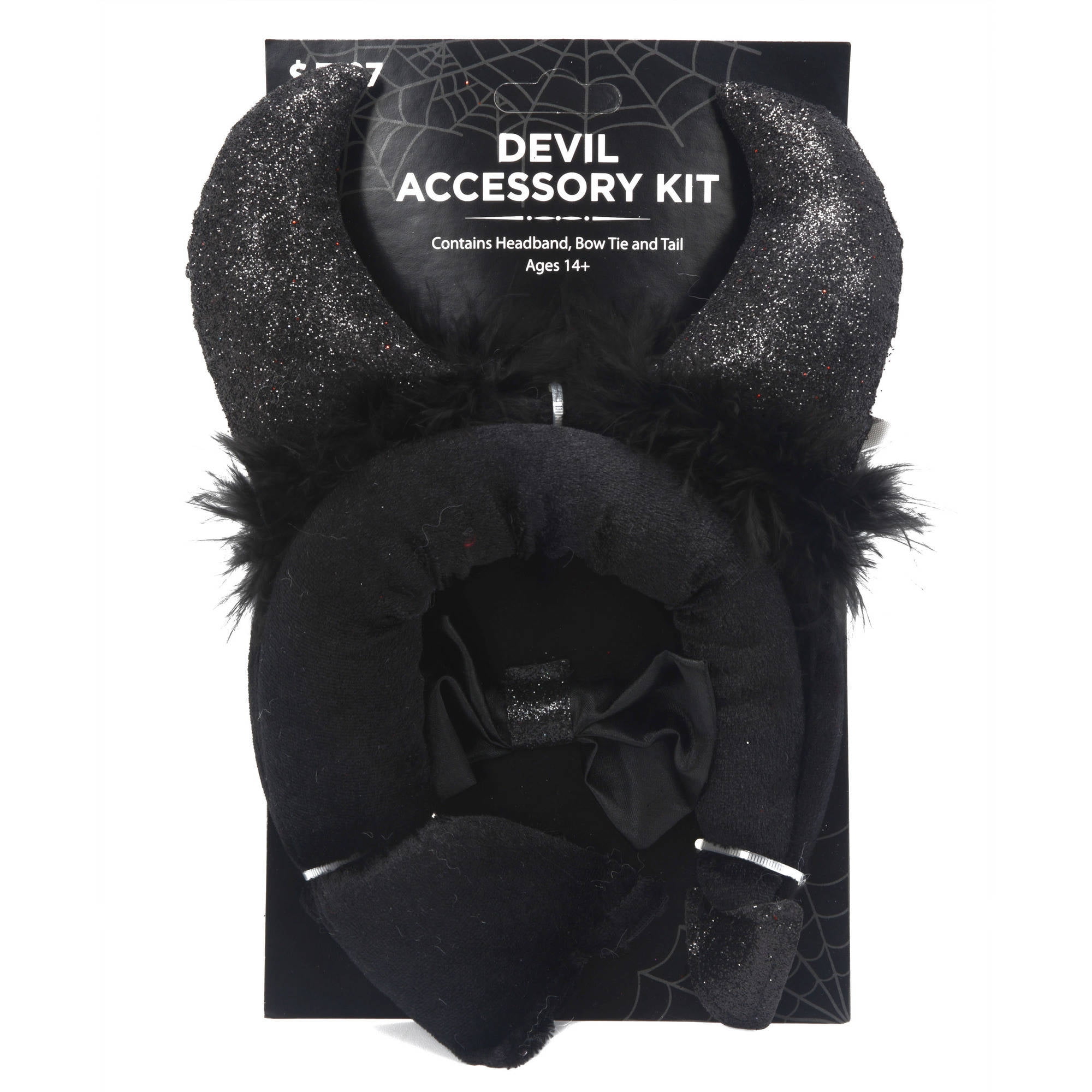 Devil Adult Halloween Costume Accessory Kit, Black