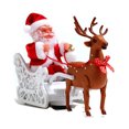thumbnail image 1 of Bewildely Muñeco de Papá Noel, juguete de trineo de alce, coche eléctrico Universal con música para niños, juguete eléctrico de Navidad para niños, Kits de decoración para fiestas Bewildely HA008243-00B, 1 of 6