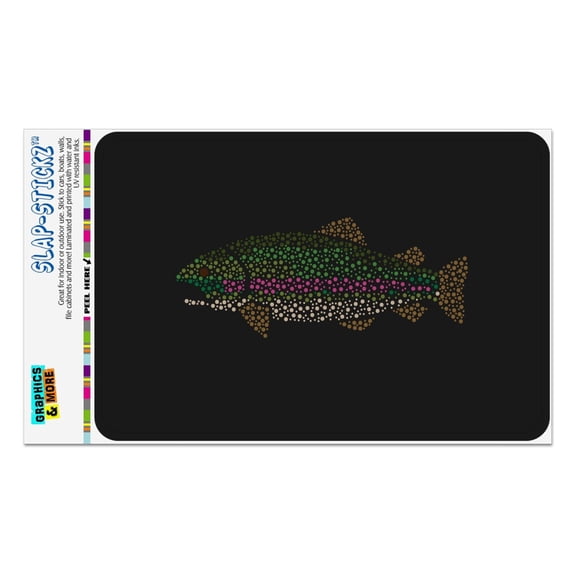Rainbow Trout Fish Dots Spots Pattern Home Business Office Sign