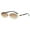Brown, variant on Popular Women Men Shades Oval Sun Glasses for Female Male Summer Traveling UV400 Rimless Sunglasses Round Fashion Gafas De Sol