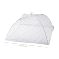 thumbnail image 2 of Oleegame 1PC Produce Storage Mesh Foldable And Washable Lace Vegetable Cover Fly Proof Cover Food Cover Square Rice Vegetable Cover White, 2 of 4