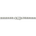 thumbnail image 3 of 925 Sterling Silver 3mm Box Chain Necklace Pendant Charm, 3 of 9