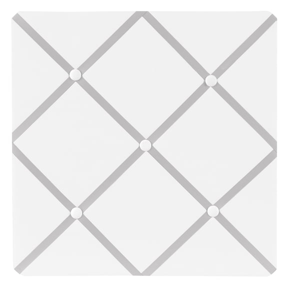 Sweet Jojo Designs Hotel White and Grey Photo Memo Board