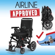 Super Lightweight, Foldable Electric Wheelchair: Portable, Compact & Motorized for Easy Travel, Ideal for Seniors & Disabled Adults