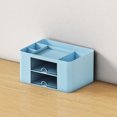 thumbnail image 5 of Desk Organizer With 2 Drawer Multi Functional Pencil For Desk, 7-Compartment Plastic Desktop Caddy, 7.67 x 5.51 x 3.93 in, No-Assembly Storage Box for Office, Study, Home, 5 of 6