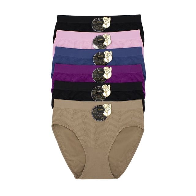 Paquete 6 Pantaletas Microfibra Likra, Bikini Corte Clásico