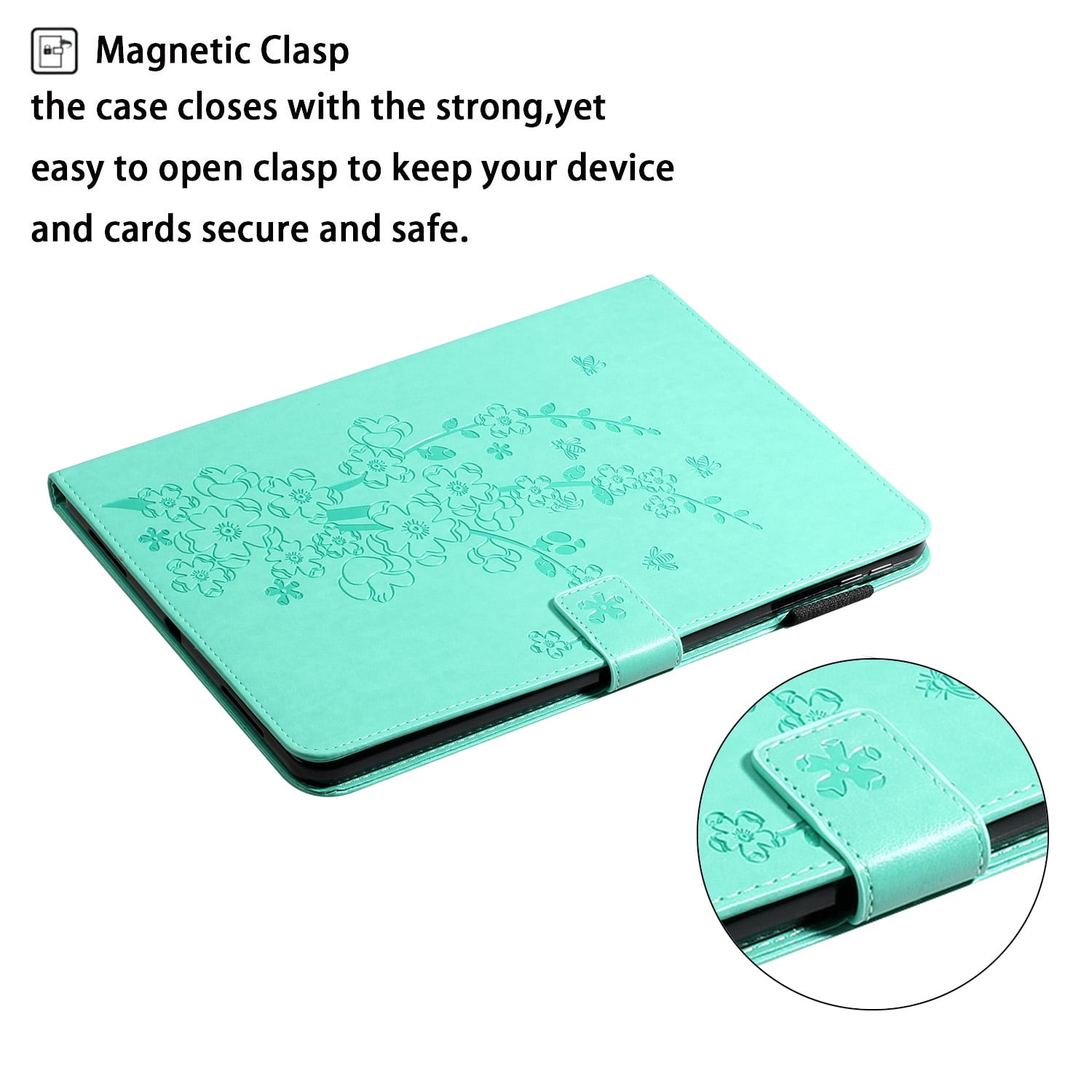TECH CIRCLE Case for Apple iPad 10th Generation 10.9 Inch 2022,PU Leather Folio Flip Stand Smart Protective Cover with Auto Wake/Sleep Pencil Holder Soft Back Cover for iPad 10th Gen 10.9",Green
