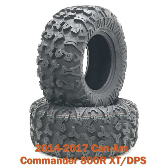 14-17 Can-Am Commander 800R XT/DPS ATV Front Tire Set 27x9R14 8PR Radial
