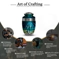 thumbnail image 6 of KARYLIZ Dragonfly Urn For Ashes - Blue Cremation Urn Human Ashes - Ash Holder - Adult Urns for Human Ashes - Purple Memorial Burial Urns for Woman with Velvet Bag 10 Inch, 6 of 7