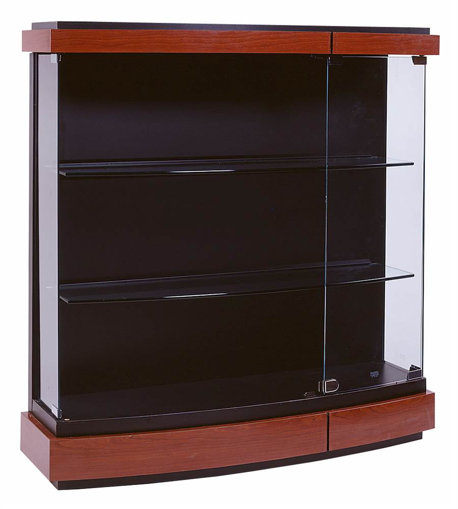 Quantum Display Wall Case in Cherry Finish