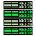 thumbnail image 4 of 4 hojas de pegatinas fluorescentes para botones de coche., 4 of 7
