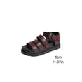 thumbnail image 4 of Xfvqtps Womens Sandals Open Toe Multi Straps Casual Ankle Strap Shoes Chunky Sole for Spring Summer Comfortable Wear, 4 of 9