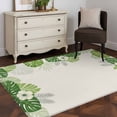 thumbnail image 3 of Palm Leaves Area Rugs 3'x5', Washable Small Throw Rugs for Living Room Bedroom, Farmhouse Summer Tropical Leaf Flowers Indoor Outdoor Rug Non-Slip Low Pile Carpet Runner Reversible Floor Mats, 3 of 8