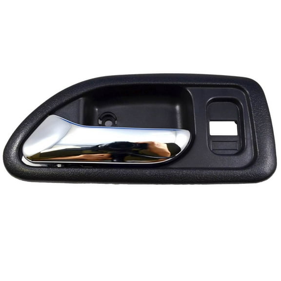 PT Auto Warehouse HO-2579MG-FL - Inner Interior Inside Door Handle, Gray Housing with Chrome Lever - 4-Door Sedan, Driver Side Front Fits select: 1994-1997 HONDA ACCORD