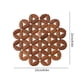 thumbnail image 3 of Almohadilla aislante de madera | Salvamanteles resistente al calor para platos y sartenes | Almohadilla antideslizante para cacerolas | 22 x 22 cm, color café | 1 unidad, 3 of 9