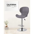 thumbnail image 3 of Jessar - Tabourets Pivotants Réglables en Hauteur de la Collection California, Lot de 2, Gris, 3 of 3