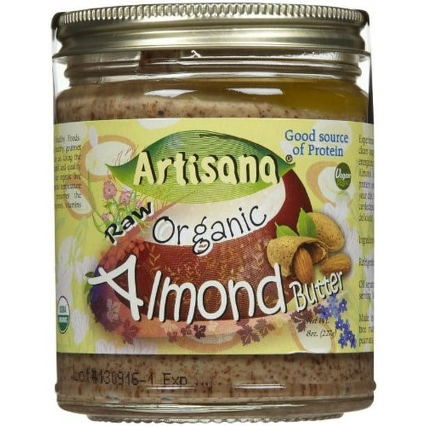 Artisana Organic Almond Butter, Raw, 8 Oz