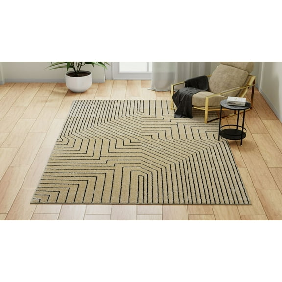 Rugs America Chanai CN90B Contemporary Geometric 2'0" X 4'0" Area Rug
