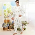 thumbnail image 3 of Onlypjs Easter Family Matching Pajamas Set Bunny Print – Soft Long Sleeve Sleepwear for Men and Women, Cozy Loungewear, 3 of 5